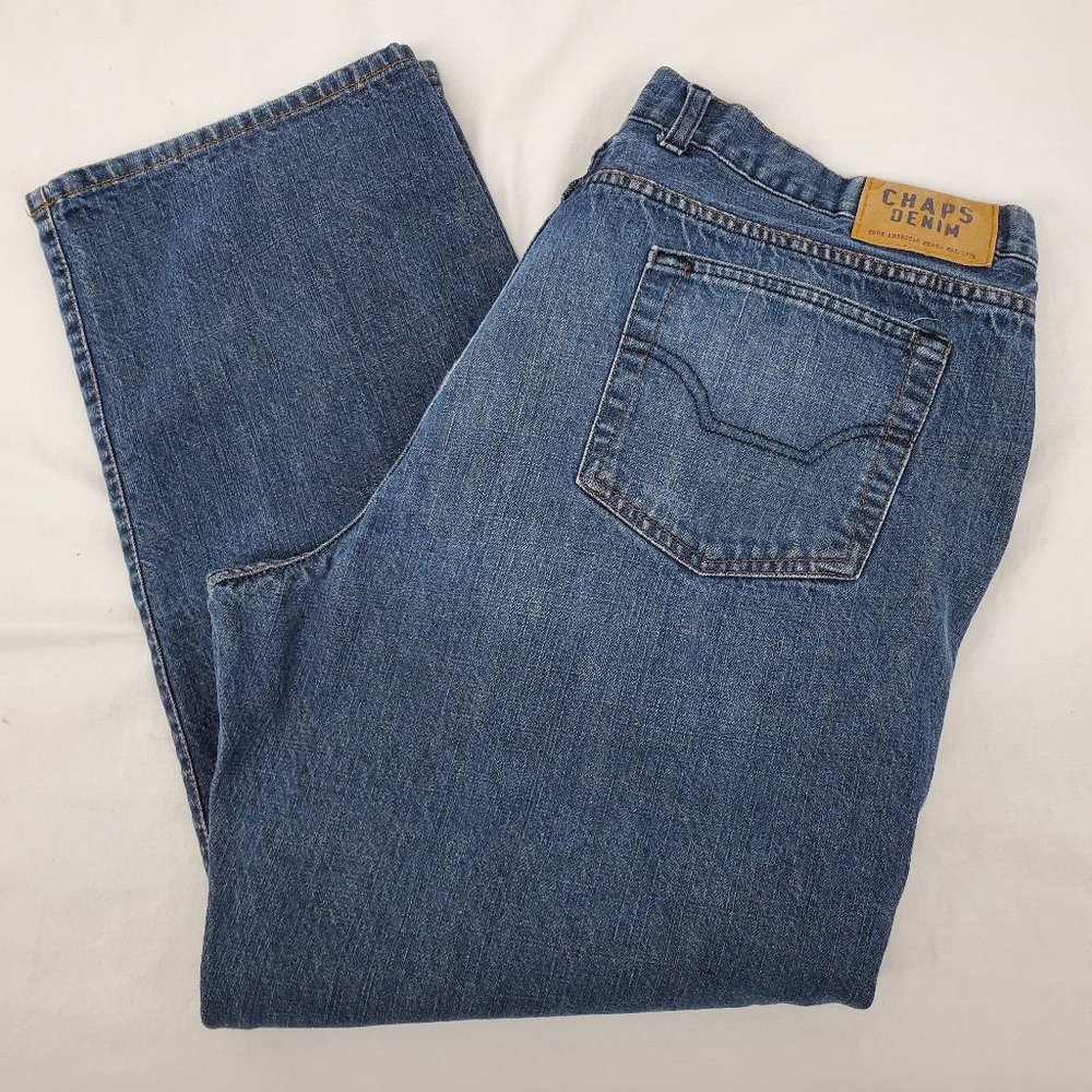 Chaps Denim Straight Fit Jeans Blue Men's 40 x 30